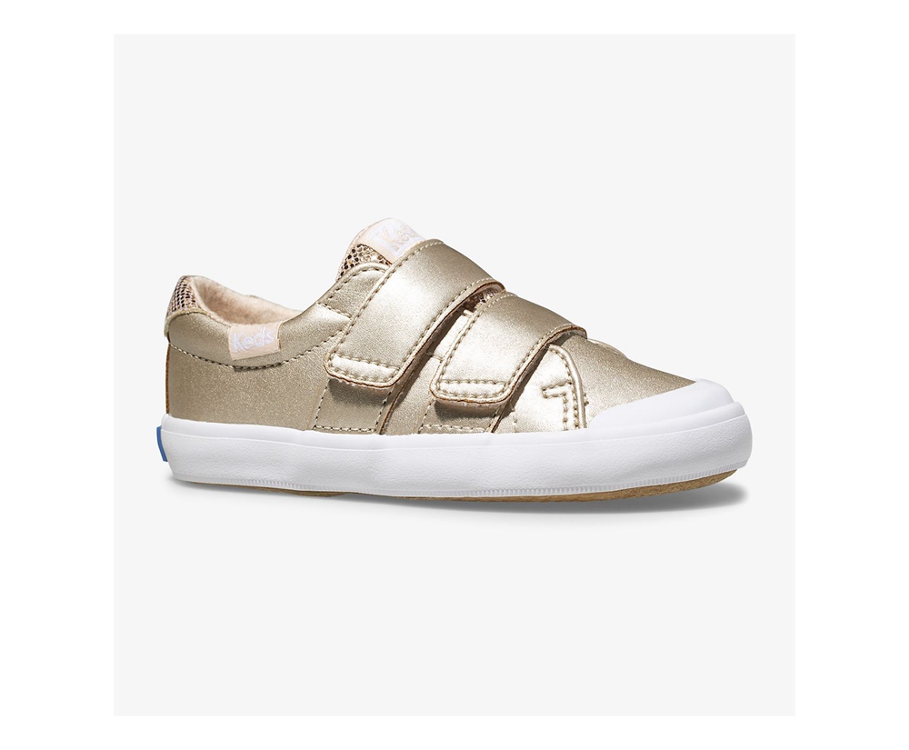 Keds Slip Ons Kinder Rosa Gold - Courtney - KGX-467289